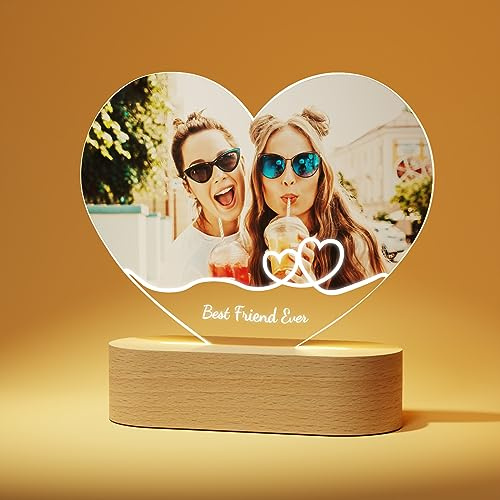 Giftove Personalisierte Bilderrahmen - Geschenke für Frauen & Freundin | Mit Foto & Texte Personalisierte Geschenk für Ihn Sie & Partner - Weihnachtsgeschenke, Fotogeschenk - Geburtstag, Jahrestag