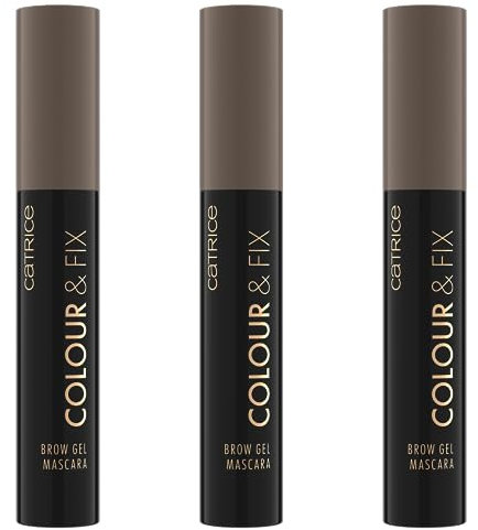 Catrice Colour & Fix Brow Gel Mascara, Augenbrauengel, Nr. 030, Braun, langanhaltend, definierend, fixierend, vegan, ohne Mikroplastikpartikel, Nanopartikel frei, ohne Parfüm, 3er Pack (3x5ml)
