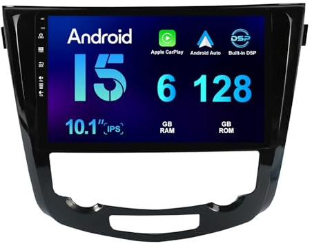 MISONDA Stéreo Autoradio para Nissan Qashqai j11 X-Trail Rouge (2014-2018) -10 Pulgadas IPS-6G+128G Cámara y Mic con GPS Navigation+DSP+Carplay Soporte BT5.0/WLAN/SWC/Dab/Car Play