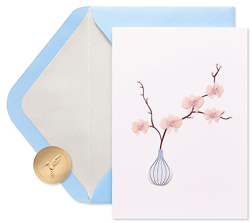 Papyrus Birthday Card for Her (Orchid in Vase)