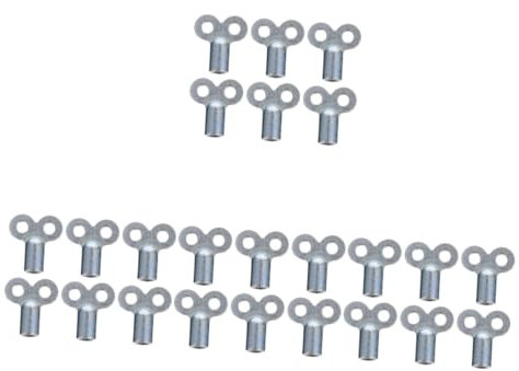 jojofuny 24pcs Radiator Vent Keys Utility Keys for Plumbing and Home Radiators Lightweight and Portable Convenient and Valves