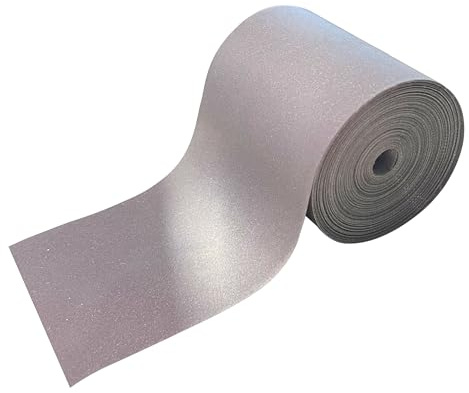 MARARDI Bande Réfléchissante pour la Couture - [5 Mètres x 50 mm] non Adhésif [Gris] Ruban D'avertissement Réfléchissant 100% Polyester - Ruban de Sécurité Haute Visibilité - Réfléchissant ≥380