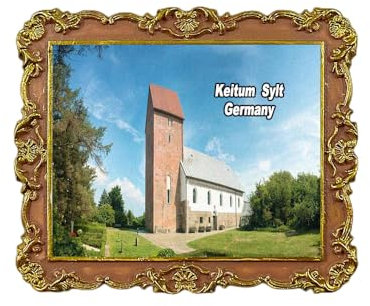 Keitum Sylt Deutschland Kühlschrankmagnet 3D Reise Souvenir Kühlschrank Dekoration Magnetaufkleber Handwerk Kollektion