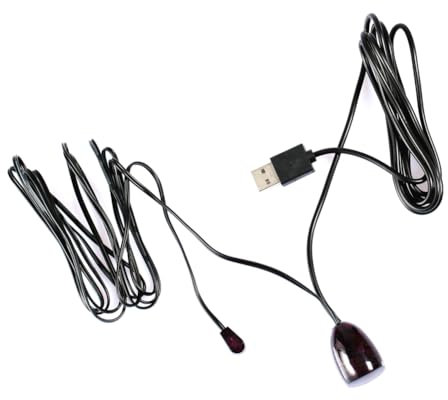 IR Repeater System,Remote Extender Infrared Receiver Cable 10FT with 3.5mm Jack Plug. Set Top Box, for TV, STB, DVD, DVR, PVR, Video Recorder,Satellite Receiver