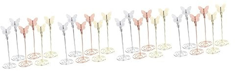 Lurrose 24stücke Teiliges Tischkartenhalter Mit Stabilem Stand Eleganten Farben Roségold Für Hochzeiten Veranstaltungen Foto-clip Für