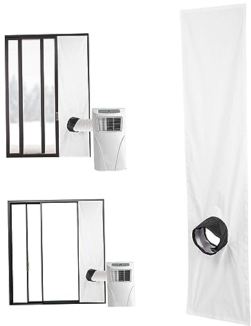 Guarnizione per finestra per condizionatore portatile 200 cm Nastro di fissaggio impermeabile regolabile Kit universale per finestra per aria condizionata mobile Guarnizione per finestra per aria cond