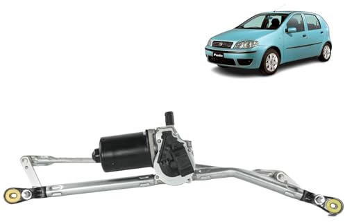 Motorino tergicristallo compatibile per Punto 2 (188) (1999-2010) (tiranteria + motore tergicristallo). 46524670, 46834851, 468348510, 517043250, 51704325