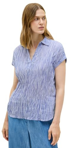 Cecil B345856 Camicetta a Righe, Deep Pastel Blue, XS Donna