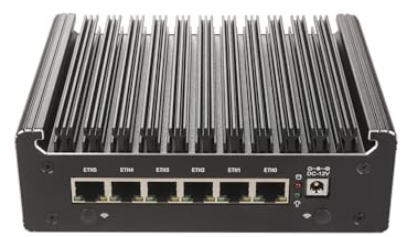 Micro Firewall Appliance, Mini PC, Mikrotik, OPNsense, VPN, Router PC, Pentium Gold 8505, RS53, 6 x Intel 2.5GbE I226-V, COM, HDMI, DP, Type-C, 32G RAM, 128G SSD