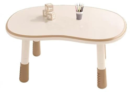 OIFJROIW Höhenverstellbarer Tisch Erdnussform, löschbarer Zeichentisch, multifunktionaler Studiertisch, für Klassenzimmer, Kindertagesstätten und Essbereiche
