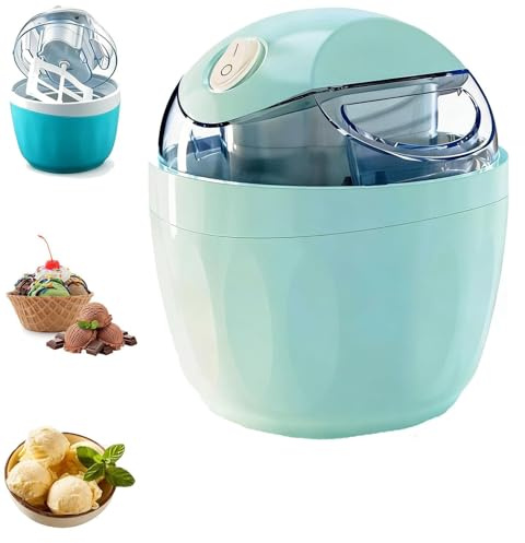 Mini heladera casera, fácil de usar en solo 15 minutos. Prepara helado y yogur helado en porciones individuales. Ideal para familias. (Gray)