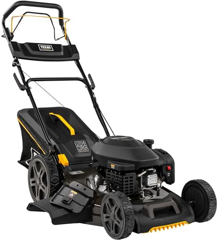 TEXAS Rasenmäher Benzin mit Antrieb Radanrieb 56cm TPL 560TR/W | 4-in-1 | 224 cm³ | 4,4kw | 7-Fach Schnitthöhenverstellung 25-75cm | mit Mulchfunktion| großer Fangkorb 65 Liter | 4-in-1 Funktion, 224 cm³ Motor, 4,4 kW Leistung, 7-fach Schnitthöhenverstellung 25-75cm, Mulchfunktion, 65 Liter Fangkorb