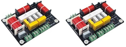 Tacdas 2X 300 W 4-Wege-Frequenzweiche, Audio-Lautsprecher-Frequenzweiche, + Dual-Mitteltöner + Höhen, Frequenzteiler, Professionelle KTV-Frequenzweiche
