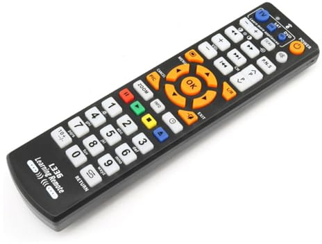 ZBIianxer Dispositivo di ricambio intelligente per TV, lettore di dischi ottici, ricevitore satellitare via cavo e telecomando con funzione di apprendimento per radiazione infrarossa e memoria