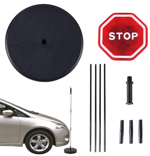 Indicateur d'arrêt de voiture pour garages, avec voyant d'avertissement clignotant, panneau LED pour stationnement de garage, pour l'extérieur, les routes, les abris de voiture, les centres