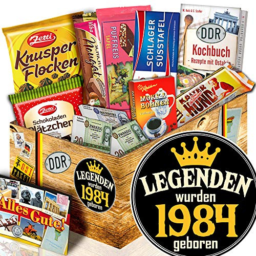 Legenden 1984 - Präsentkorb 40. Geburtstag - Schokolade DDR Süßigkeiten Box