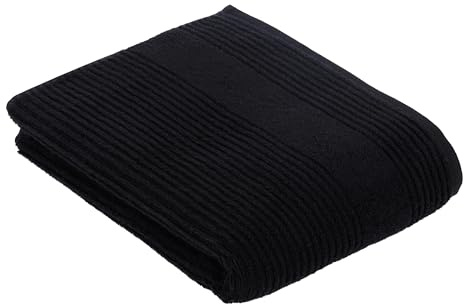 Vossen Tomorrow Duschtuch 67 x 140 cm schwarz