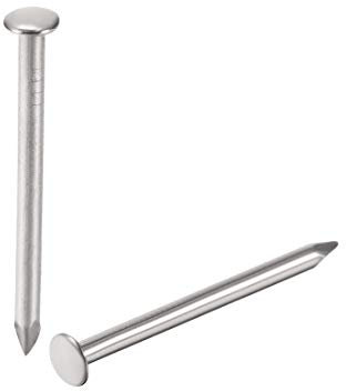 sourcing map Small Tiny Hardware Nails Carbon Steel 1.4X19mm(DXL) for DIY Decorative Wooden Boxes Accessories Silver Tone 200pcs