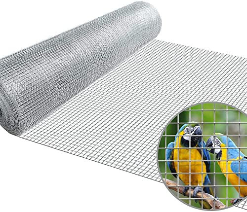 Suinga - Metallgitter 1 x 5 m, Quadrate 19 mm. Verzinkter Drahtzaun.