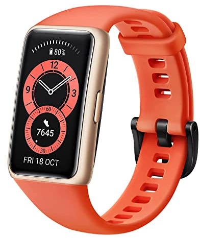 Huawei Band 6 - Pulsera de actividad con monitorización de Oxígeno en sangre (SpO2) 24horas, Pantalla FullView de 1.47 pulgadas, Batería para dos semanas, Análisis de frecuencia cardiaca