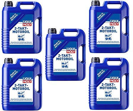 5X Original Liqui Moly 5L 2-Takt-Motoroil 2T Motoröl Motorenöl Öl Oil