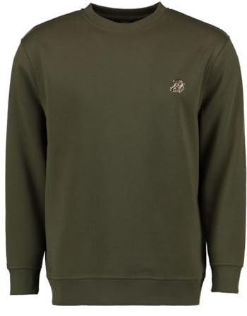 OS Trachten Herren Sweatshirt Pullover Jagdsweatshirt mit Rundhalsausschnitt Memvu