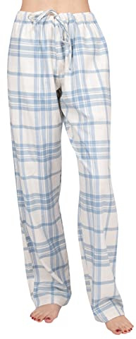 JTPW Women's 100% Cotton Super Soft Flannel Pajama/Lounge Bottoms with Pockets,SIZE：XS-XL