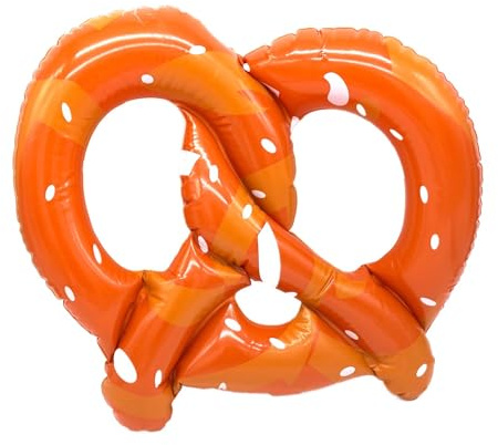 BF Souvenirs aufblasbare BREZEL 40cm - Dekoration Bäckerei Oktoberfest Gartenparty Party Karneval Fasching König Prinz Prinzessin Geburtstag