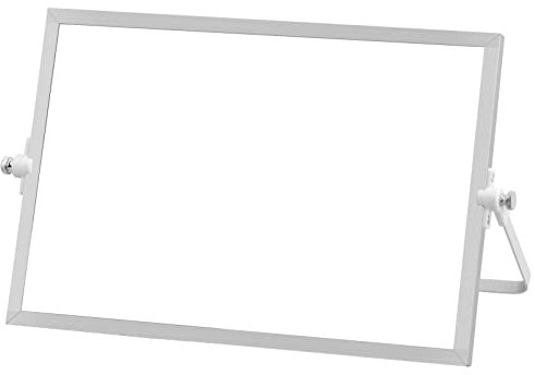 Pizarra Blanca Pequeña, Whiteboard A4 Portatil con Soporte para Infantil, Pizarra Magnetica Doble Cara para Oficina Escuela (25 x 35)