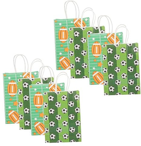 OUNONA 10 Stücke Sport Snack Taschen Für Party Dekorationen Stabile Griffe Geburtstag Dekorative Party Tasche Set
