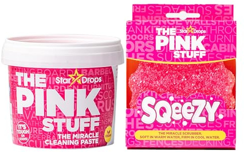 Stardrops - The Pink Stuff Miracle Cleaning Paste – Lot d'éponges à récurer SQeeZY