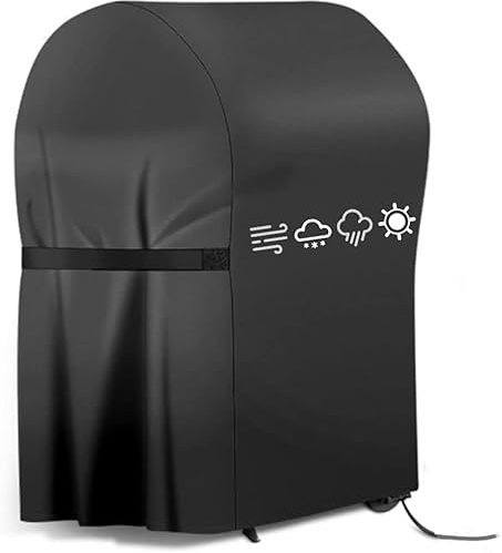 Funda para Barbacoa Impermeable, Cubierta BBQ de Parrilla 210D Oxford Protector, Anti-Viento/Anti-Polvo/Anti-Humedad, Resistente al Desgarro/Agua/Lluvia/Nieve/Sol (77 x 67 x 110)