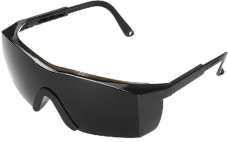 QUARKZMAN Lunettes de Sécurité pour Soudure Ir Shade 8 Lunettes de Protection Ppe 150X130X54Mm Lentille Enveloppante Étanche Léger pour Soudure