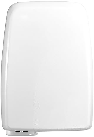 Secador de manos automático de inducción para teléfono móvil, secador de manos para hotel, secador de manos para baño, secador de manos eléctrico compacto de alta velocidad y bajo consumo (blanco),