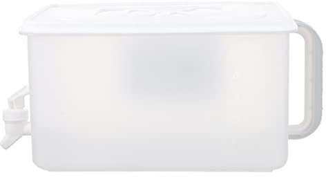 ABOOFAN Caja De Agua Hogar y Exteriores 5l Blanca, Botella De Agua De Limón Con Grifo, Plástico Resistente, Práctico Para Emergencias y Uso Doméstico