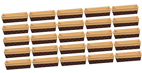 25pcs Bread Tray Loaf Liners Loaf Tin Liners Foil Cake Pans Trays Aluminum Foil Pans with Lids Rectangular Pan Cupcake Liner Cake Tin Liners Macaron Baking Mat Plates Coffee Paper