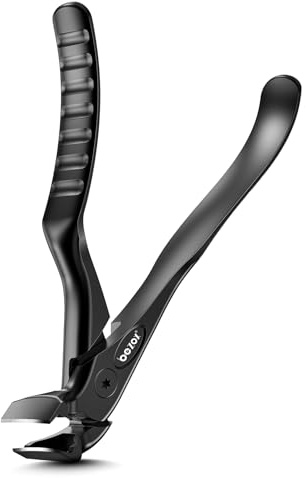 BEZOX Zehennagelknipser für dicke Zehennägel und Fingernägel, Langer Griff Nagelknipser mit Fänger, Präzisions-Nagelschneider