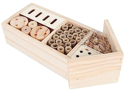 VICASKY 1stück Insektenhaus Hängendes Bienenhotel Für Garten Und Terrasse Dekoratives Insektenhotel Beobachtung Von Bienen Und Anderen Nützlingen Hochwertigem Gefertigt