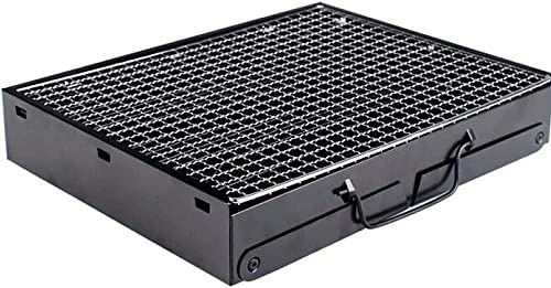Barbecue d'extérieur Pliable en Acier Inoxydable, Portable, idéal pour Le Camping, la randonnée, Le Pique-Nique, Le Balcon ou la Famille, 43 x 24 x 29 cm