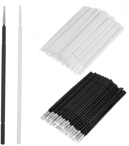 200Pcs Micro Applicator Brushes Disposable Microbrush Applicators Spoolies for Eyelash Extensions Micro Lash Brush Lipstick Lip Gloss Wands Applicator Tool Disposable Mascara Wands