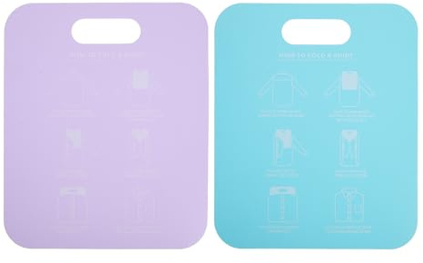 TOYANDONA Lot de 2 plieuses pour Chemises : Planche à Plier Les vêtements - Planche à Plier Le Linge - Organisateur de vêtements Rapide en Plastique - Organisateur de Placard pour Pulls et