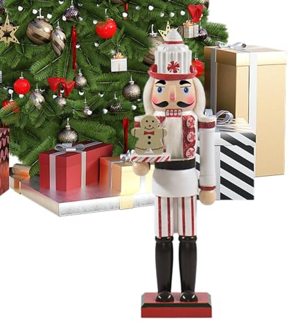 Generisk nötknäppare figurer att dekorera | 36 cm träfigurer modell – dekorativ julknäppare, för eldstaden för födelsedagsfester för jul för vuxna och