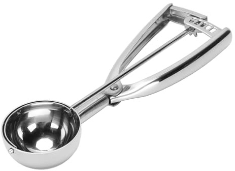 YDuupxe Paletta per Biscotti, Scavino per Meloni e Gelato in Acciaio Inossidabile SUS304 da 50 Mm, con Design Lucido per Pasta per Biscotti, Frutta e Dessert