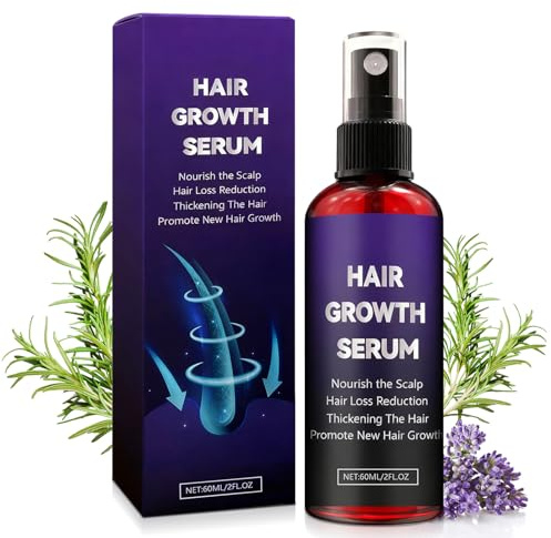 Sérum Spray para el Crecimiento del Cabello para Hombres/Mujeres, Spray para el Cuidado del Cuero Cabelludo con Extracto De Romero, Adecuado para el Debilitamiento y la Caí