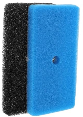 CORHAD 2 Stück Filtermatte für Teichfilter und Aquarien mit Effizienter Filtration Wiederverwendbares Design aus Schwamm Größe 26x14x2,5cm für Koiteiche und Wasserpflanzentanks