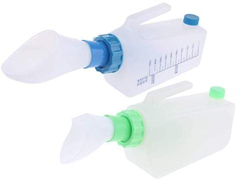 Tubayia 2 Pezzi Portatile Biberon Urinale per Anziani, Pazienti