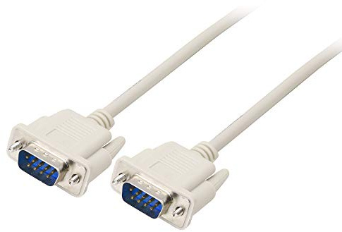 PNGKNYOCN DB9 Serielles Datenkabel RS232 Stecker auf Stecker 2-3 Cross Null Modem Verlängerungskabel für Computer, Drucker, Scanner (4.5FT)