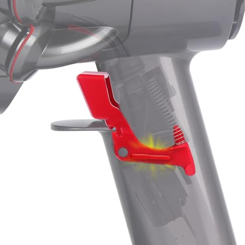 WYWY.Wide Upgraded Trigger Switch Button Replacement Compatible with Dyson V10 V11 SV12 SV14 Vacuum Cleaner Trigger Part, Red Power Switch Button Failure Repair Accessories