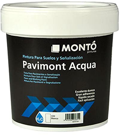 Montó Pintura al Agua para la Señalización de Suelos, Vados, Parkings, Terrazas, Carreteras. Pavimont Acqua (750ml, Verde 128)
