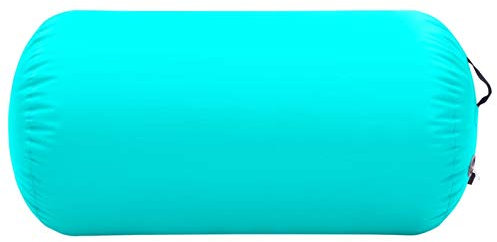 Susany Aufblasbare Gymnastik-Rolle Fitnessmatte Mit Luftpumpe,Gymnastikrolle Luft-Yogarolle Gymnastikmatte Yogamatte 120 x 90 cm (L x Durchmesser) aus Hochdichtes PVC, PVC-Gewebe